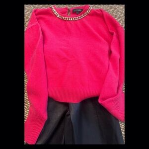 Intermix 100% Cashmere sweater size M  Hot Pink NWOT